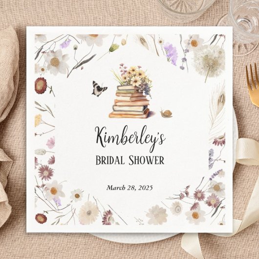 A New Chapter Baby Shower Storybook Wildflower Servet