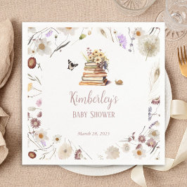 A New Chapter Baby Shower Storybook Wildflower Servet
