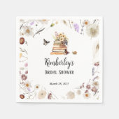 A New Chapter Baby Shower Storybook Wildflower Servet (Voorkant)