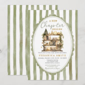 A New Chapter Begin Christmas Book Baby Shower Kaart (Voorkant / Achterkant)