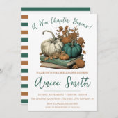 A New Chapter Begins! Autumn Pumpkin Bridal Shower Kaart (Voorkant / Achterkant)