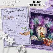 A New Chapter begins Baby Prediction Game Card Kaart