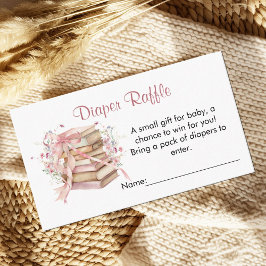 A New Chapter Begins Baby Shower Diaper Raffle Informatiekaartje
