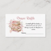 A New Chapter Begins Baby Shower Diaper Raffle Informatiekaartje (Voorkant)
