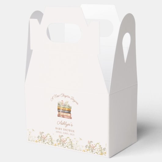 A New Chapter Begins Baby Shower Favor Boxes Bedankdoosjes (Geopend)