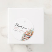 A New Chapter Begins Books Bridal Shower Bedankjes Labels (In situ)