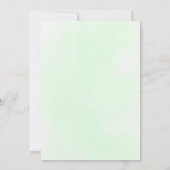 A New Chapter Begins floral book green baby shower Kaart (Achterkant)