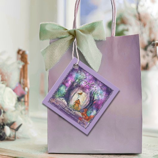  A New Chapter Begins I Storybook Baby shower Bedankjes Labels