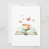 A New Chapter Begins Invitation, Bridal Shower Kaart (Achterkant)