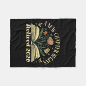 A New Chapter Begins Retired 2026 Funny Teacher Re Fleece Deken (Voorkant (Horizontaal))