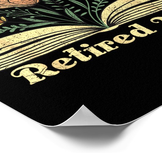 A New Chapter Begins Retired 2026 Funny Teacher Re Poster (Hoek)