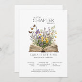 A New Chapter Begins Retirement Party Kaart (Voorkant / Achterkant)