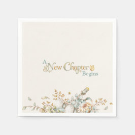 A New Chapter Begins Rustic Book Theme Baby Shower Servet