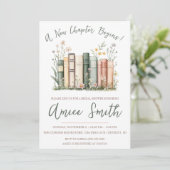 A New Chapter Begins! Spring Floral Bridal Shower Kaart (Staand voorkant)