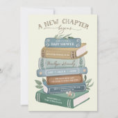 A New Chapter Begins: Storybook Baby Shower Kaart (Voorkant)