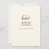 A New Chapter Begins Storybook Boho Baby Shower  Kaart (Achterkant)