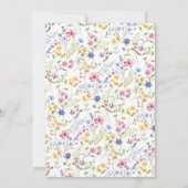 A New Chapter Begins Wildflowers Bridal Shower Kaart (Achterkant)