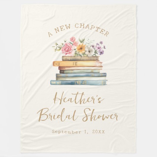 A New Chapter Boeken Bruidsfeest Fleece Deken (Voorkant)