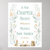 A New Chapter Book Baby Shower Welcome  Poster (Voorkant)