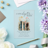 A New Chapter Bridal Shower Acrylic Invitation Acryl Uitnodigingen (Insitu (Huwelijk))