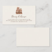 A New Chapter Bridal Shower Recipe Informatiekaartje (Voorkant / Achterkant)