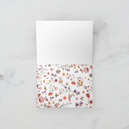 A New Chapter Bridal Shower Thank You Card Bedankkaart (Binnen)