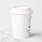 "A New Chapter" Bruidsfeestje Elegante Boekenliefh Papieren Bekers (Rechts)