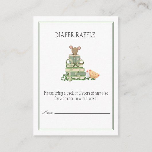 A New Chapter Diaper Raffle  Informatiekaartje (Voorkant)