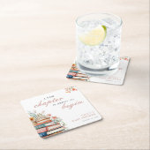 A New Chapter Floral Baby Shower Kartonnen Onderzetters (Insitu)