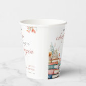 A New Chapter Floral Baby Shower Papieren Bekers (Rechts)