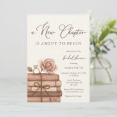 A New Chapter is About to Begin Bridal Shower Kaart (Staand voorkant)