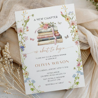 A New Chapter Is About to Begin Bridal Shower Kaart
