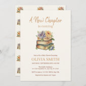 A New Chapter is Coming, Books With Flowers Kaart (Voorkant / Achterkant)