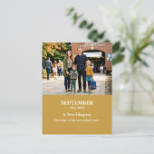 A New Chapter September Memory Photo Postcard Briefkaart (Staand voorkant)