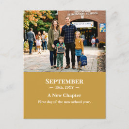 A New Chapter September Memory Photo Postcard Briefkaart