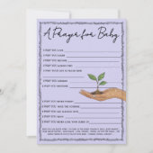 A New Chapter Storybook Forest  Baby Prayer Card Kaart (Voorkant)