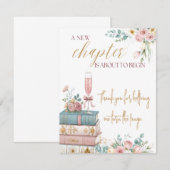 A New Chapter Thank You Card Bedankkaart (Voorkant / Achterkant)