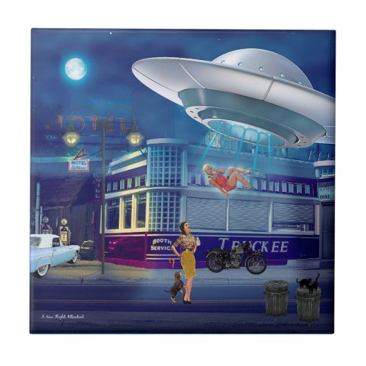 A New Flight Attendant Tegeltje (Voorkant)