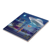 A New Flight Attendant Tegeltje (Zijkant)