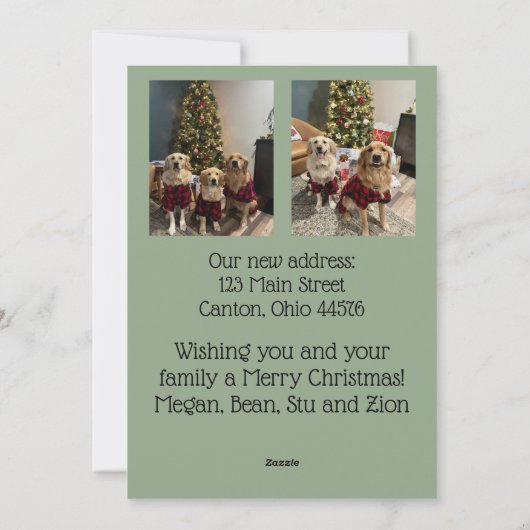 A New Home for The Holidays Feestdagenkaart (Achterkant)