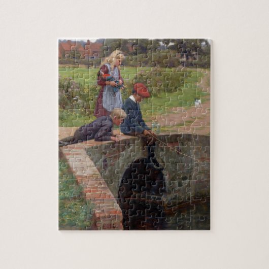 A Nibble, 1914 (olie op het paneel) Legpuzzel (Verticaal)