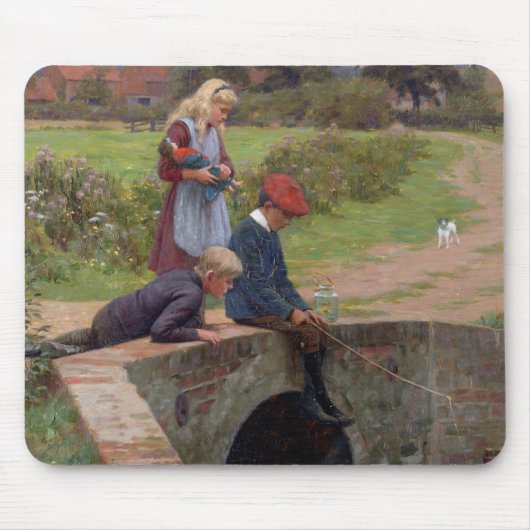 A Nibble, 1914 (olie op het paneel) Muismat (Voorkant)