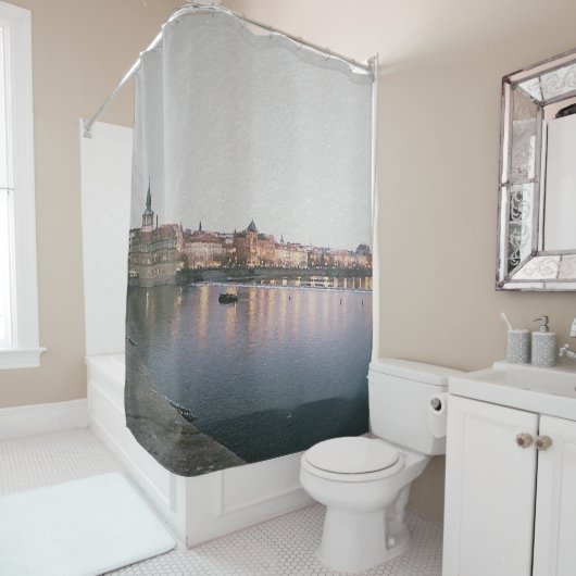 A Night in Prague Douchegordijn (In situ)