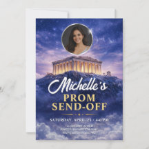 A Night on Mount Olympus Photo Prom Send Off Flyer
