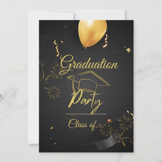A NIGHT TO REMEMBER: SPECTACULAR GRADUATION PARTY KAART (Voorkant)
