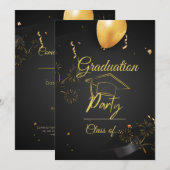 A NIGHT TO REMEMBER: SPECTACULAR GRADUATION PARTY KAART (Voorkant / Achterkant)
