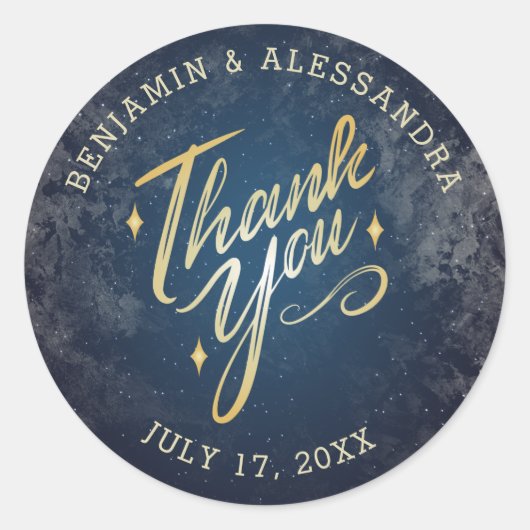 A Night Under the Stars Dank u Stickers (Voorkant)