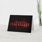A Nightmare on Elm Street | Bloederige tekst Kaart (Voorkant)