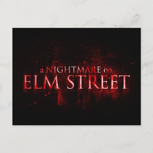 A Nightmare on Elm Street | Bloody tekst Feestdagenkaart (Voorkant)
