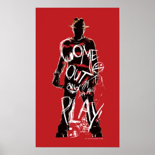 A Nightmare on Elm Street | Come Out and Play Poster (Voorkant)